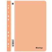 Папка-скоросшиватель пластик. перф. Berlingo «Instinct» А4, 200мкм, фламинго с прозр. верхом
