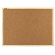 Доска пробковая для объявлений 45х60 см, деревянная рамка, BRAUBERG Wood, 238310