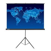 Экран Cactus Triscreen CS-PST-150x150, 150x150 см, 1:1, напольный, черный
