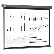 Экран Cactus Wallscreen CS-PSW-180X180-SG, 180x180 см, 1:1, настенно-потолочный, серый