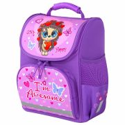 Ранец ПИФАГОР BASIC, 1 отделение, 3 кармана, эргономичная спинка, «Awesome», 35х28х18 см, 271370