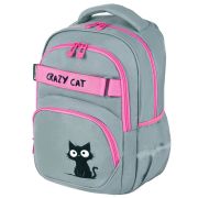 Рюкзак BRAUBERG MOTION, 2 отделения, 3 кармана, «Crazy cat», 41х28х17 см, 273115