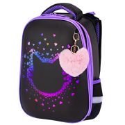 Ранец BRAUBERG SHINY, 2 отделения, с брелоком, «Милая мордочка», 38х28х14 см, 273142