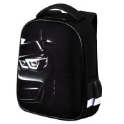 Ранец BRAUBERG KIDS START, 1 отделение, 2 кармана, «Темная машина», 35х26х13 см, 273151