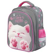 Ранец BRAUBERG KIDS STANDARD, 2 отделения, «Кот-мурлыка», 36х28х14 см, 274427