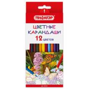 Карандаши цветные 12 цв. «Пифагор» Бабочки, 181351