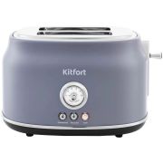 Тостер KITFORT KT-2038-3, 815 Вт, 2 тоста, 6 режимов, пластик/металл, серый, КТ-2038-3