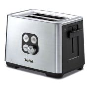 Тостер TEFAL TT420D30, 900 Вт, 2 тоста, 7 режимов, сталь, серебристый, 8000035884