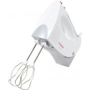 Миксер BOSCH MFQ 3540, 450 Вт, 5 скоростей, 2 венчика, 2 крюка для теста, стакан, белый, MFQ3540