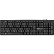 Клавиатура проводная DEFENDER Element HB-520, USB, 104 клавиши + 3 дополнительные клавиши, черная, 45522