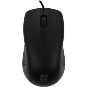 Мышь проводная DEFENDER Optimum MB-160, USB, 2 кнопки + 1 колесо-кнопка, оптическая, черная, 52160