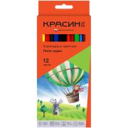 Карандаши цветные 12 цв. «Красин» Поле чудес, трехгранные, 120400