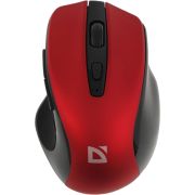 Мышь беспроводная DEFENDER Prime MB-053, USB, 5 кнопок + 1 колесо-кнопка, оптическая, красная, 52052