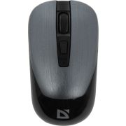 Мышь беспроводная бесшумная DEFENDER Wave MM-995, USB, 3 кнопки+1 колесо-кнопка, оптическая, серая, 52993