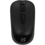 Мышь беспроводная бесшумная DEFENDER Wave MM-995, USB, 3 кнопки + 1 колесо-кнопка, оптическая, черная, 52995
