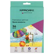 Карандаши цветные 36 цв. «Красин» Яркие моменты, 360700