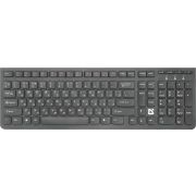 Клавиатура беспроводная DEFENDER UltraMate SM-535 RU, USB, 108 клавиш, 2,4 Ghz, черная, 45535