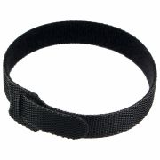 Хомуты-липучки 200x11 мм на основе ленты Velcro, CABLEXPERT, черные (12 шт.), VT-200x11BK