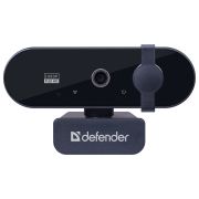 Веб-камера DEFENDER G-lens 2580, Full HD, 2 Мп, микрофон, USB 2.0, регулируемый крепеж, черная, 63112