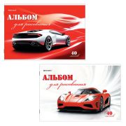 Альбом  40 л., А4, скрепка, «Brauberg» Автостиль, 102852