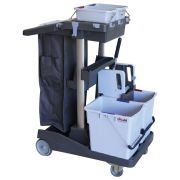 Тележка уборочная VILEDA PROFESSIONAL «ВолеоПро», ведра 2х25 л, 2х6 л, вертикальный отжим, чехол для мусорного мешка на 70 л, 145119