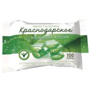 Мыло туалетное 100 г КРАСНОДАРСКОЕ (Меридиан), «Алоэ», МИНПРОМТОРГ