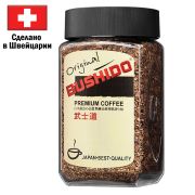 Кофе растворимый BUSHIDO «Original» 100 г, стеклянная банка, сублимированный, ШВЕЙЦАРИЯ, 1004