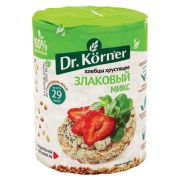 Хлебцы DR.KORNER «Злаковый микс», хрустящие, 90 г, пакет, 601090065