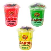 Слайм, слизь с фигурками, насекомые, 200 г, НАБОР 3 шт., JOLLY JOT (ДЖОЛЛИ ДЖОТ), 666665