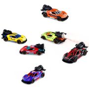 Машинка металлическая, инерционная, СВЕТ, ЗВУК, ПАР, 14 см, АССОРТИ, FUNKY TOYS