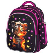 Рюкзак BRAUBERG KIDS MIND с пеналом в комплекте, 2 отделения, «Tiger Cub», 40х28х18 см, 273175