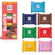 Шоколад порционный 1 плитка RITTER SPORT, ассорти, 16,67 г, ЯРКАЯ КОЛЛЕКЦИЯ