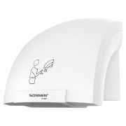 Сушилка для рук SONNEN HSD-A905, 1200 Вт, 30 м/с, IPX1, пластик, белая, 701868