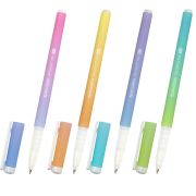 Ручка шариковая BRAUBERG SOFT TOUCH GRIP «GRADE PASTEL», СИНЯЯ, мягкое покрытие, ассорти, узел 0,7 мм, 143711
