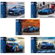 Альбом  32 л., А4, спираль, Hatber «Bluesupercar»