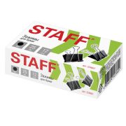 Зажим 25 мм «Staff» черный, 224607