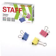 Зажим 25 мм «Staff» цветные, арт. 225157