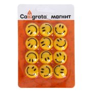 Магниты 20 мм «Calligrata» «Смвйлик» для доски, набор 12 шт, 1300209
