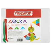Доска для работы с пластилином А4 «Пифагор» белая, 2 стека, 227397