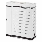 Короб архивный с клапаном «Brauberg» 100 мм, белый, 124848