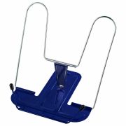 Подставка для книг и учебников BRAUBERG LINE+, металлическая, синяя, 238071