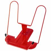 Подставка для книг и учебников BRAUBERG LINE+, металлическая, красная, 238070