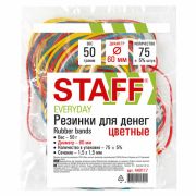 Резинки для денег, 50 г «STAFF» цветные, 440117