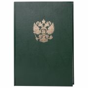 Книга учета, 96 листов, клетка, 200х290, «Brauberg», Герб, арт. 130277