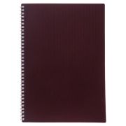 Тетрадь, 80 л. А4, спираль, клетка «HATBER» VELVET Бордо, 081564