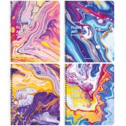 Тетрадь, 80 л. А5, спираль, клетка « BRAUBERG» Colorful Art, 404414