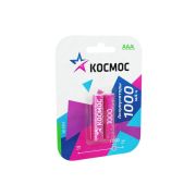 Аккумулятор «Космос» R03, 1000 mah, 2BL