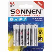 Элемент питания LR06 «Sonnen» Alkaline 4BL
