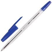 Ручка шариковая «Brauberg» Line, синяя, прозрачный корпус, 1,0 мм, 141097