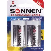 Элемент питания LR20 «Sonnen» Alkaline 2BL